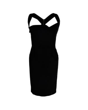 Roland Mouret Square Neck Mini Dress - Black