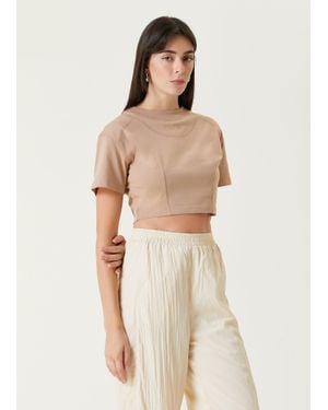Pcfg Pure Cotton Free Heaven Crop Tshirt - Natural