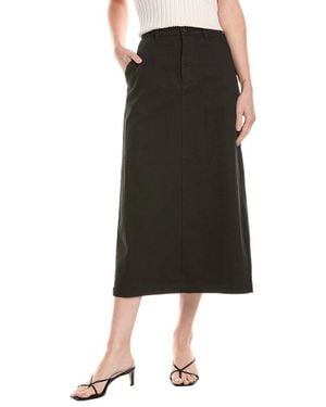 LNA Dara Twill Midi Skirt - Black