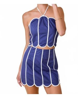 Day + Moon Tailgate Time Top - Blue
