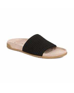 Vionic Evie Knit Slide Sandal - Black
