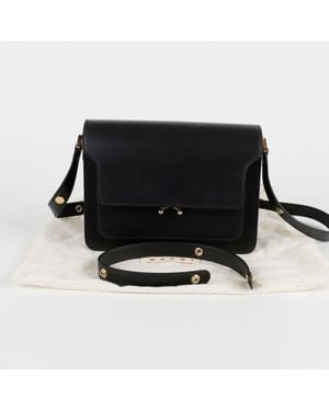 Marni Medium Trunk Shoulder Crossbody Bag - Black