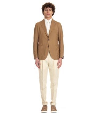 Tagliatore Superlight Wool-Silk Montecarlo Jacket - Brown