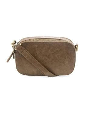 Joy Susan Layne Double Zip Mini Camera Crossbody Bag - Brown