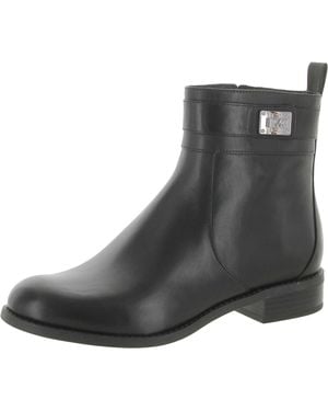 MICHAEL Michael Kors Padma Leather Ankle Booties - Black