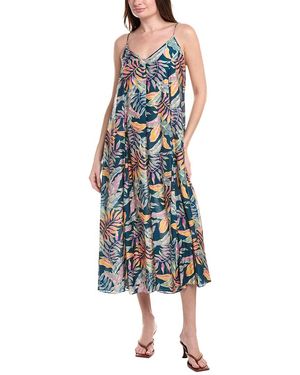 Monte and Lou Huahine Silk-Blend Sundress - Blue