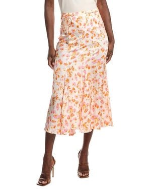 Maje Satin Skirt - Pink