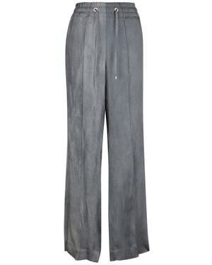The Seafarer Pantalone Breeze Relaxed Wide-Leg Pants - Gray