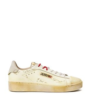 Autry Dallas Low Vintage Marshmallow Nabuk Sneakers - Natural