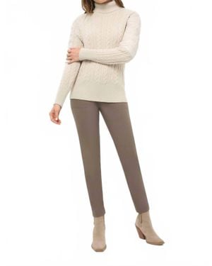 Anatomie Eloisa Cableknit Padded Sweater - Natural