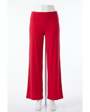 Z Supply Essential Fold Over Pant - Red