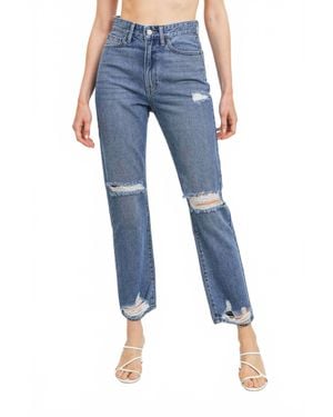 Jbd. Peyton High Rise Straight Leg Jeans - Blue