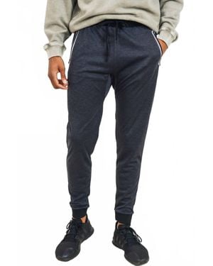 Mono B Sleek Active Cuffed Sweatpants - Blue