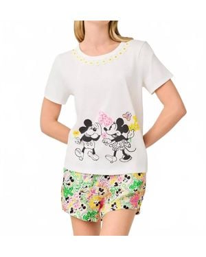 Lilly Pulitzer Clairmont Trimmed Knit Top - White