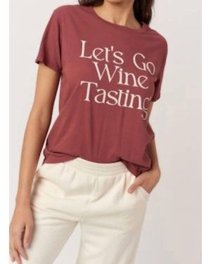 Project Social T Let's Go Wine Tasting Tee - Red