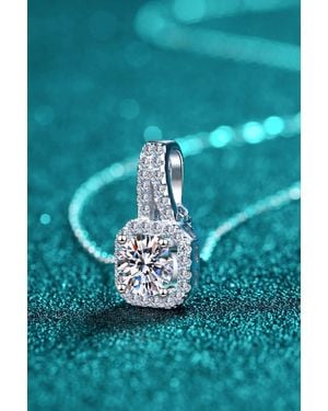 Adore 1 Carat Moissanite Necklace - Blue