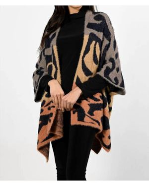 FRANK LYMAN Aleah Abstract Print Cardigan - Black