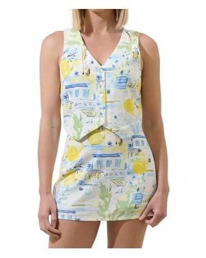 Sugarlips Kayri Button Up Cropped Vest - Blue