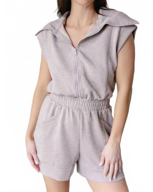 Rae Mode Hidden Path Romper - Purple