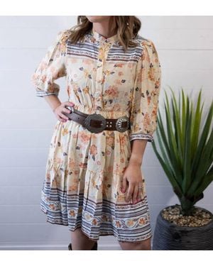 Umgee Boho A-Line Western Dress - Multicolor