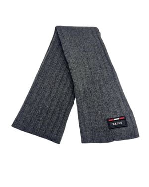 Bally Knit Wool Scarf - Blue