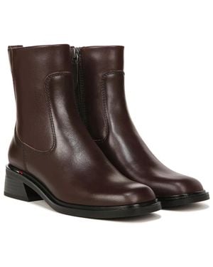 Franco Sarto Gracelyn Boots Castagno Leather Square Toe Lion304 - Brown