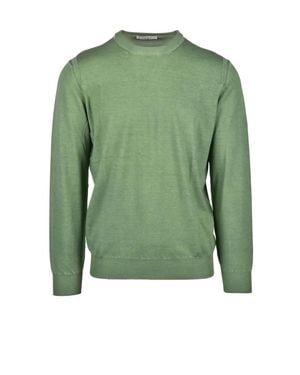 Kangra Crewneck Cotton Sweater - Green