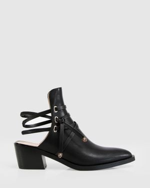 Belle & Bloom Can'T Be Tamed Open Back Boot - Black