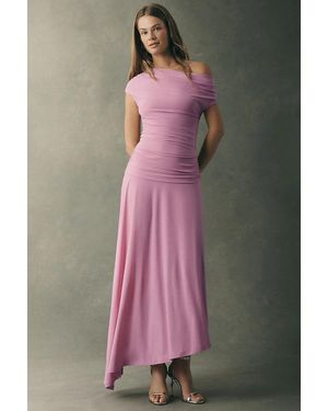 BHLDN Tara One-Shoulder Maxi Dress - Pink