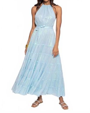 Sundress Sophie Long Dress - Blue