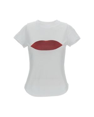Meta Campania Lucy' Jersey Cotton Printed T-Shirt - White