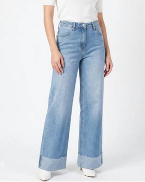 Anniewear Ring Leader Straight Leg Jeans - Blue