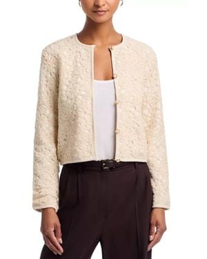 French Connection Geo Shell Textured Jacket - Natural