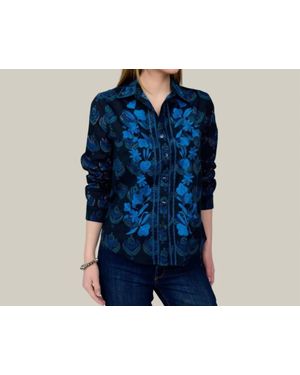 Sister Mary Midnight Meadow Top - Blue