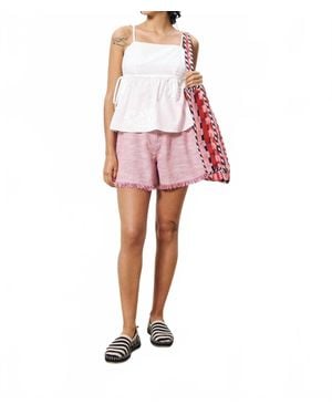 FRNCH Annais Textured Spaghetti Strap Top