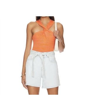 Hudson Jeans Twist Tank - White