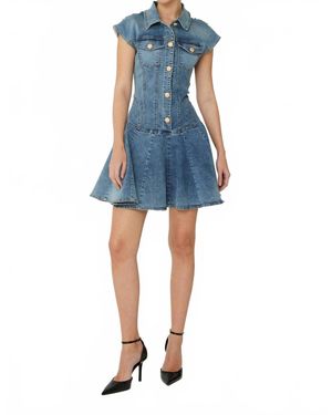 JS71 Tina Mini Dress - Blue