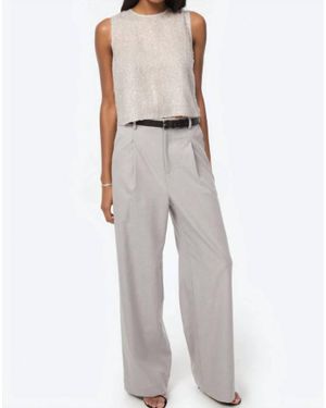 Cami NYC Romilly Metallic Chiffon Top - Gray