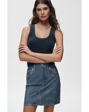 Rag & Bone Miramar Mini Skirt - Blue