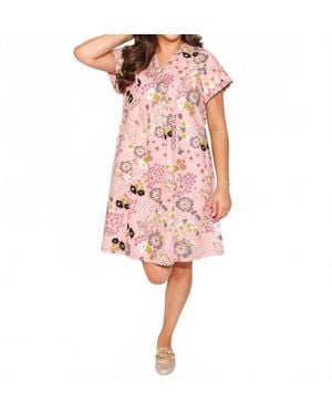 Ivy Jane Flowers On Flowers Dress - Pink