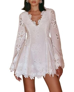COLON DIANA Mini Dress - White