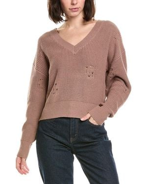 LaBiz Lalamia V-Neck Sweater - Red