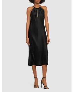 Nili Lotan Eglantine Halterneck Midi Dress - Black