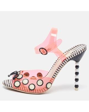 Sophia Webster Jelly Bow Ankle Strap Sandals - Pink