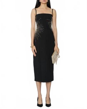 STAUD Britney Midi Dress - Black