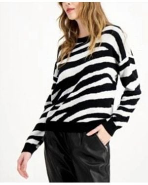 BarIII Long Sleeve Stripe Top - Black
