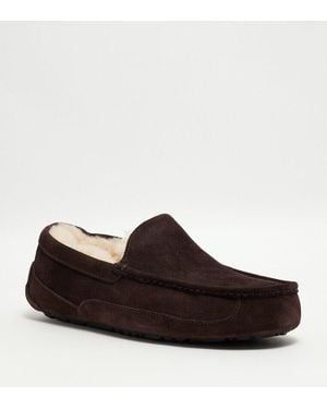 UGG Ascot 1101110W-Esp Loafers Slippers Size Us 12 Espresso Suede Slip-On - Brown