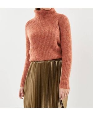 See U Soon Turtleneck Knit Sweater - Orange