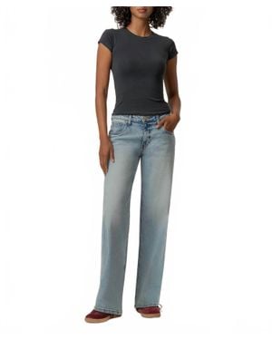 Kut From The Kloth Selena Baggy Low Rise Straight Leg Jeans - Blue