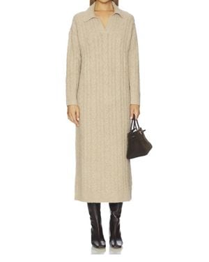 Line & Dot Emila Maxi Dress - Natural
